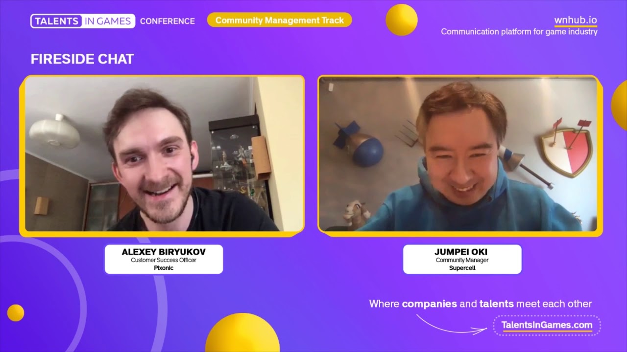 Fireside Chat with Jumpei Oki (Supercell) and Alexey Biryukov (Pixonic)