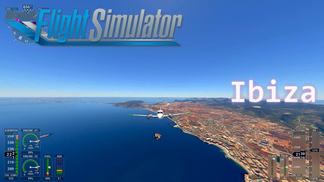 4K Ibiza Spain [Microsoft Flight Simulator 2020]