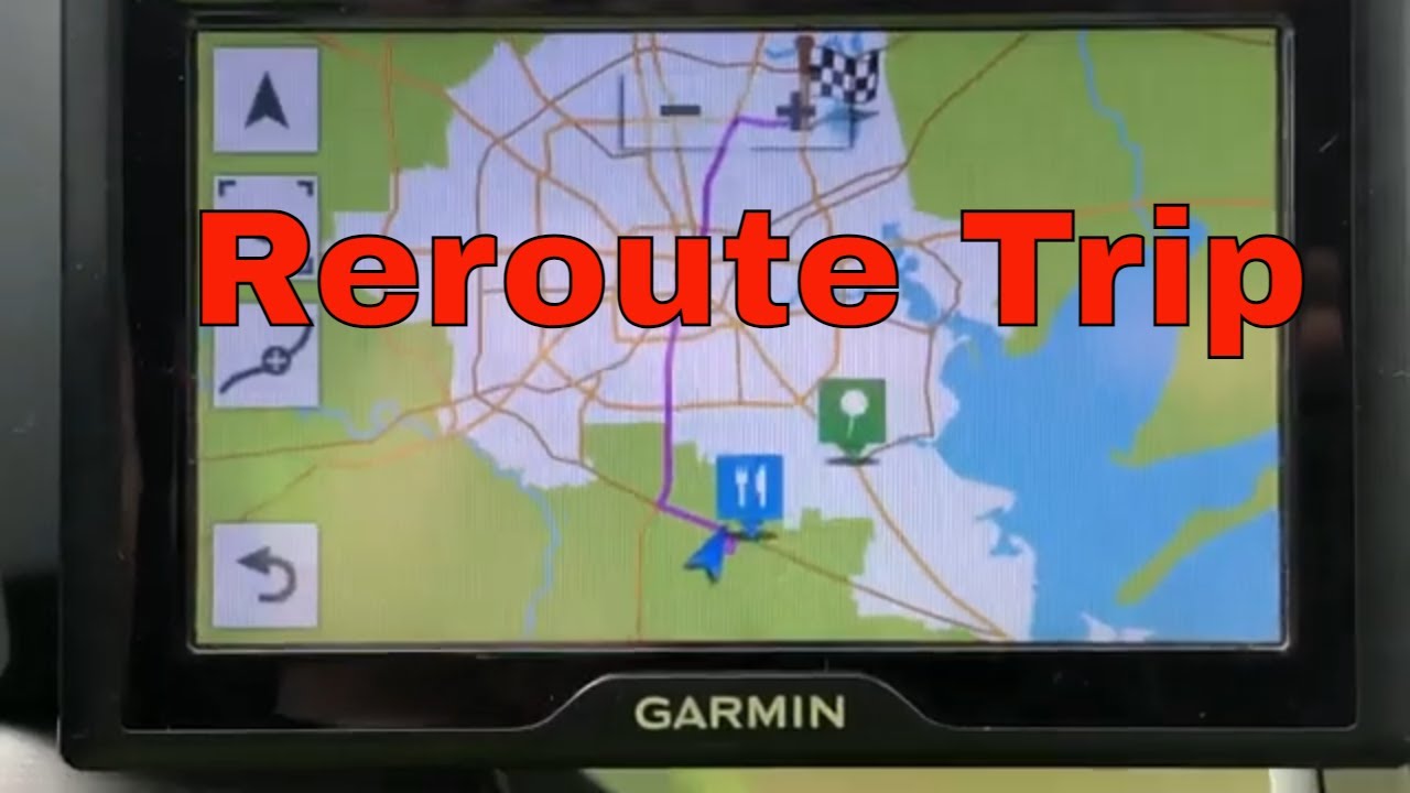 Как изменить маршрут поездки с помощью навигационной системы Garmin