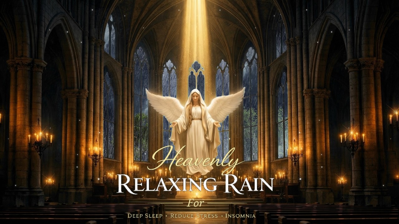Spiritual Rest: Soothing Piano, Rain Outside the Church & Healing Humming to Sleep in 3 Minutes
