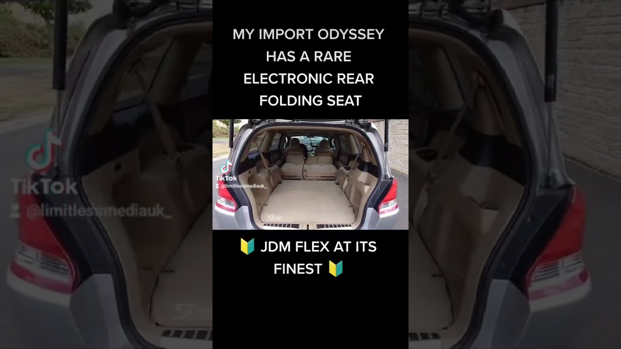 HONDA ODYSSEY RB1 ELECTRIC REAR FOLDING SEATS 🇯🇵⬇️ #jdm #honda #rb1 #odyssey