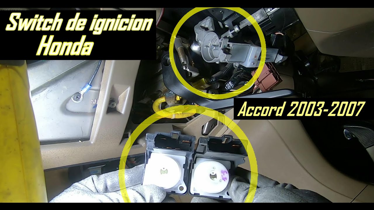 Como cambiar Switch de ignicion Honda Accord 2003-2007 (parte electrica)