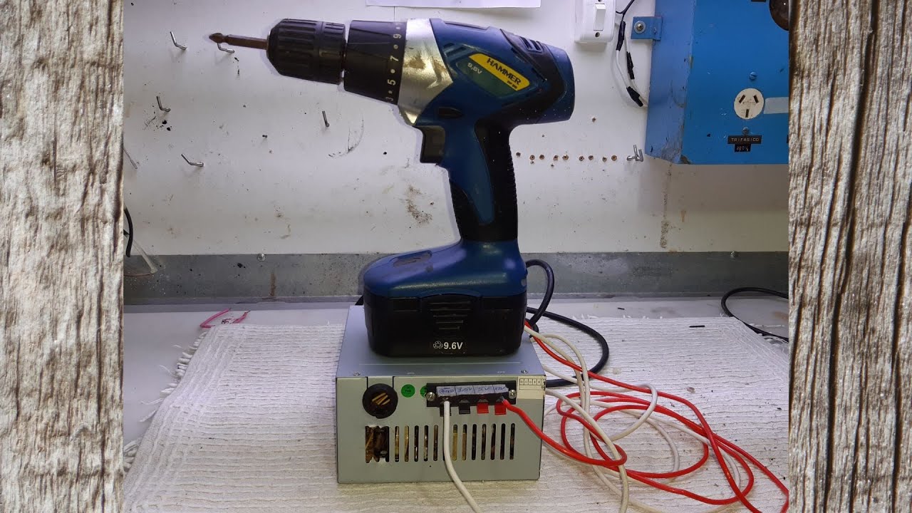 Aprenda ligar parafusadeira direto em uma fonte de computador | veja como testar e montar a fonte