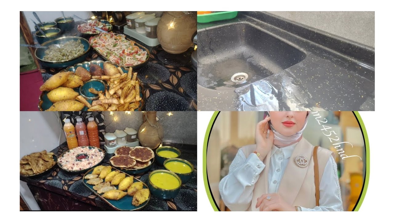 فطورنا اليوم 16من رمضان #مع غسل المواعين 