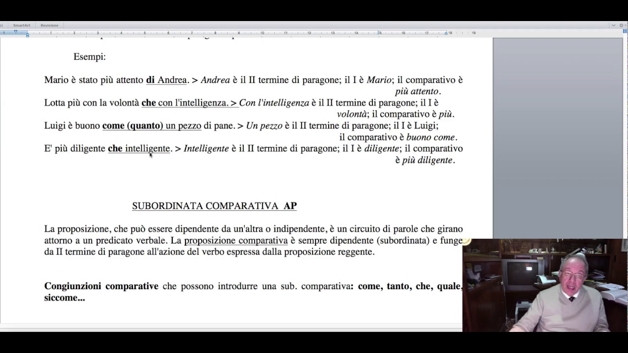 Congiunzioni comparative, complemento comparativo, subordinata comparativa:  Italiano/Latino