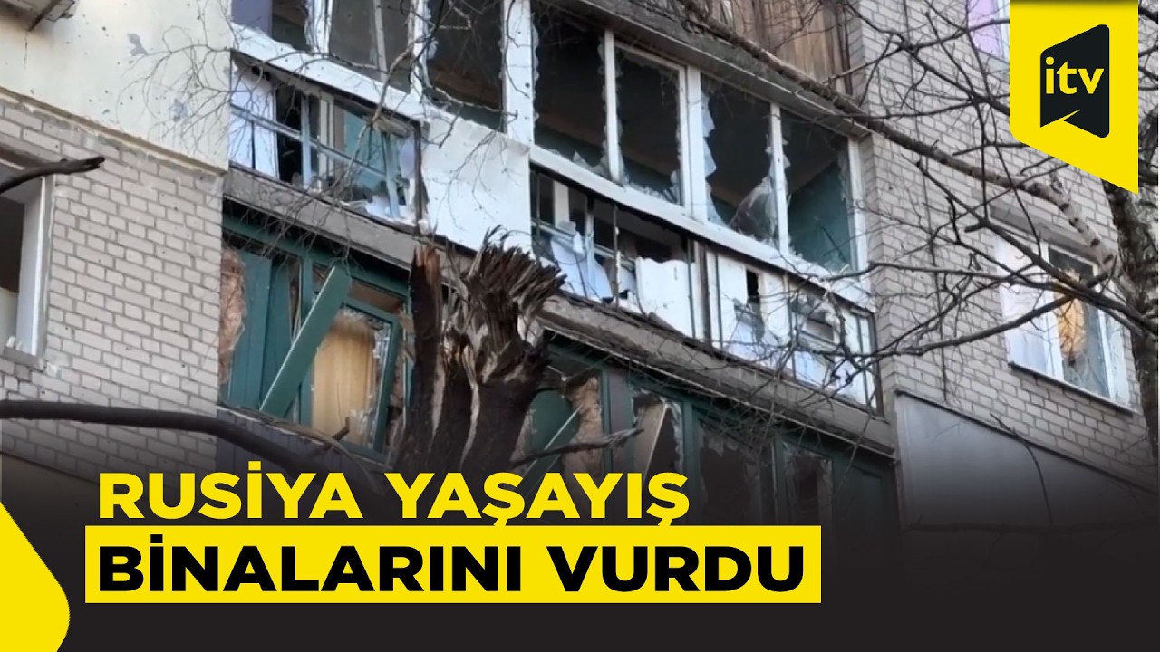 Rusiya PUA-larla Dneprdə çoxmənzilli binalara zərbə endirdi: YARALILAR VAR