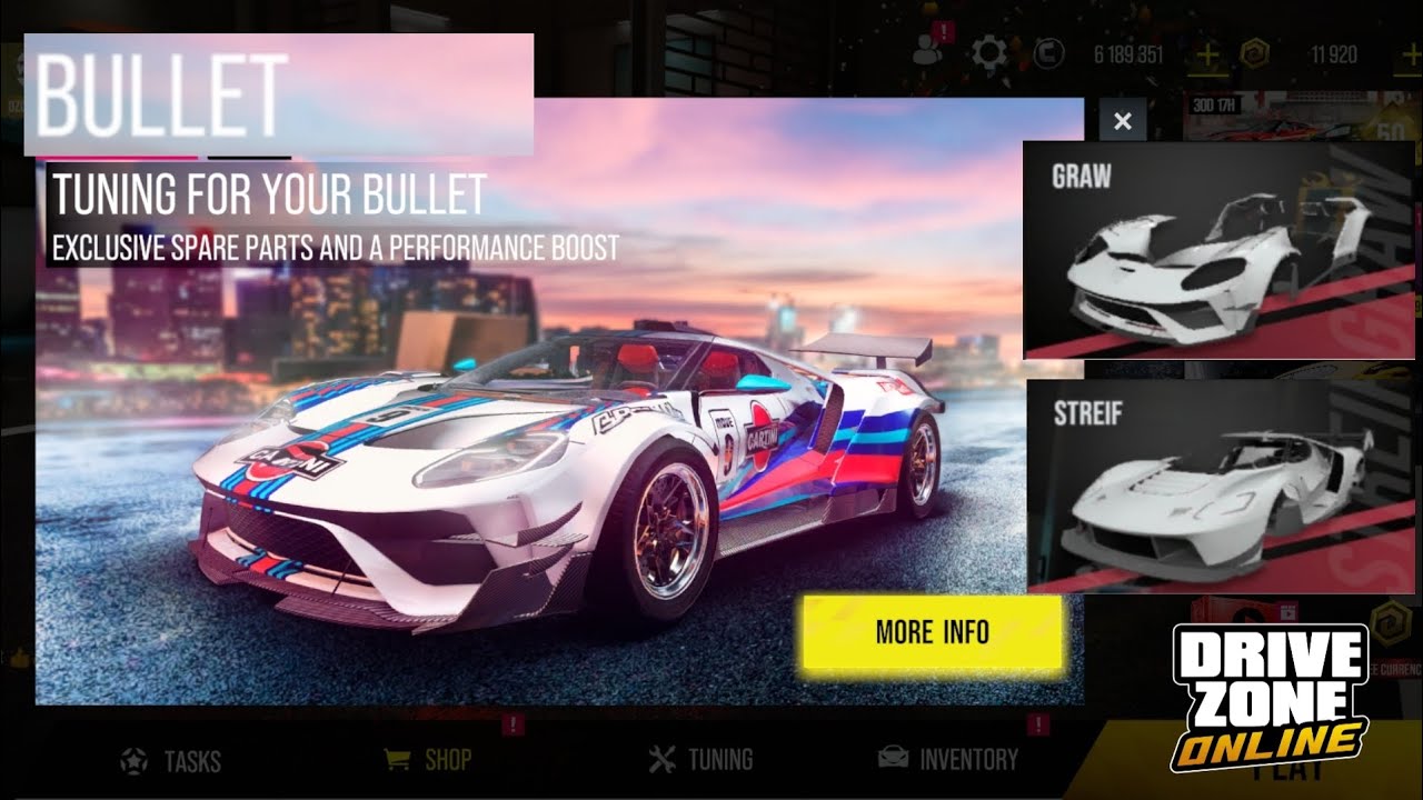 Drive Zone Online: New Bullet| Unlocking Paid Parts |Maxing Out |Top Speed|Sound @DriveZoneOnline