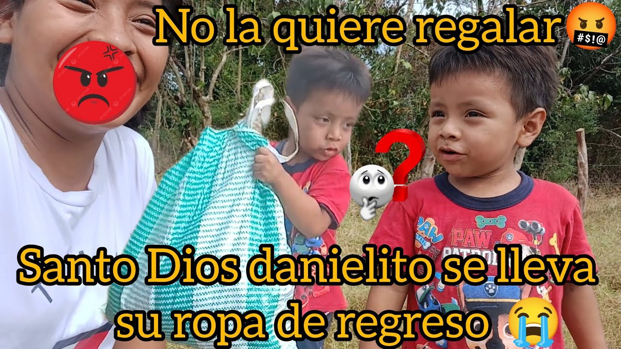 🚨Santo Dios Danielito😭no quiere regalar la ropa😡Elenita enojada lo regaña🤬vean a quien le regalamos🤔