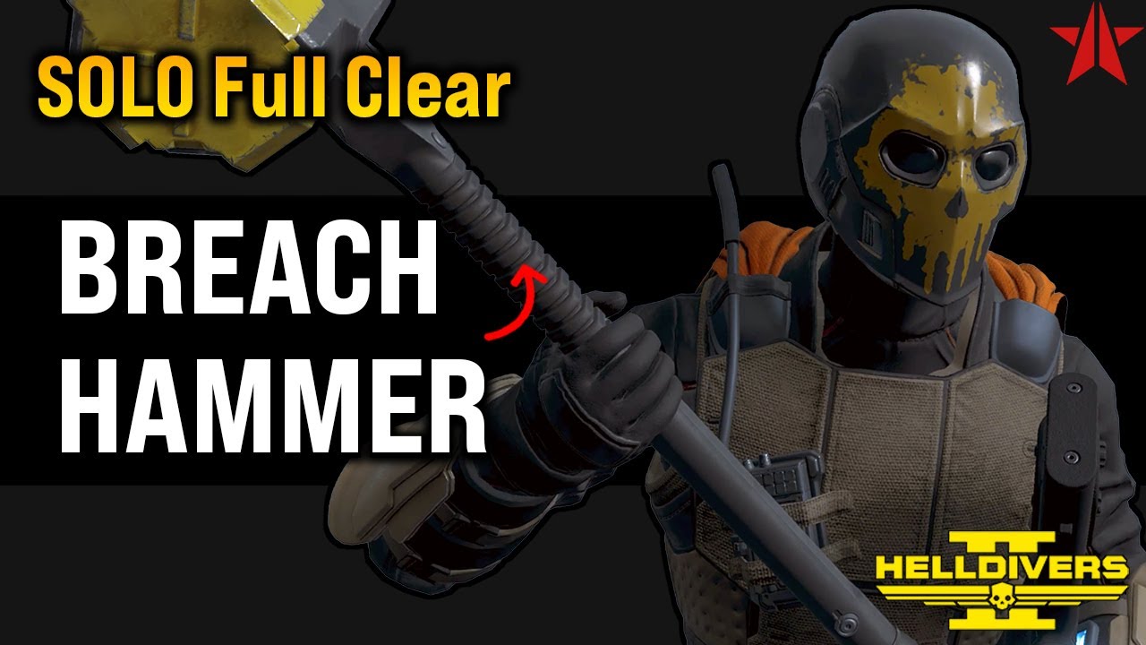 Helldivers 2 -  Breaching Hammer vs Buffed Automatons, Super Helldive (SOLO full clear, no deaths)
