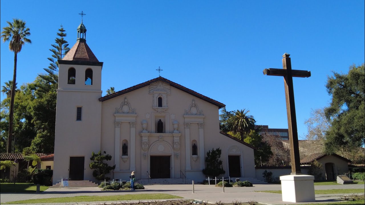 4k Virtual Walking Tour - So Refreshing to Walk Around Mission Santa Clara, California