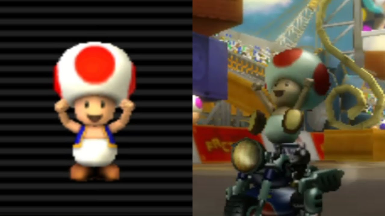 Mario Kart Wii - Toad gameplay (Mushroom Cup/50cc)