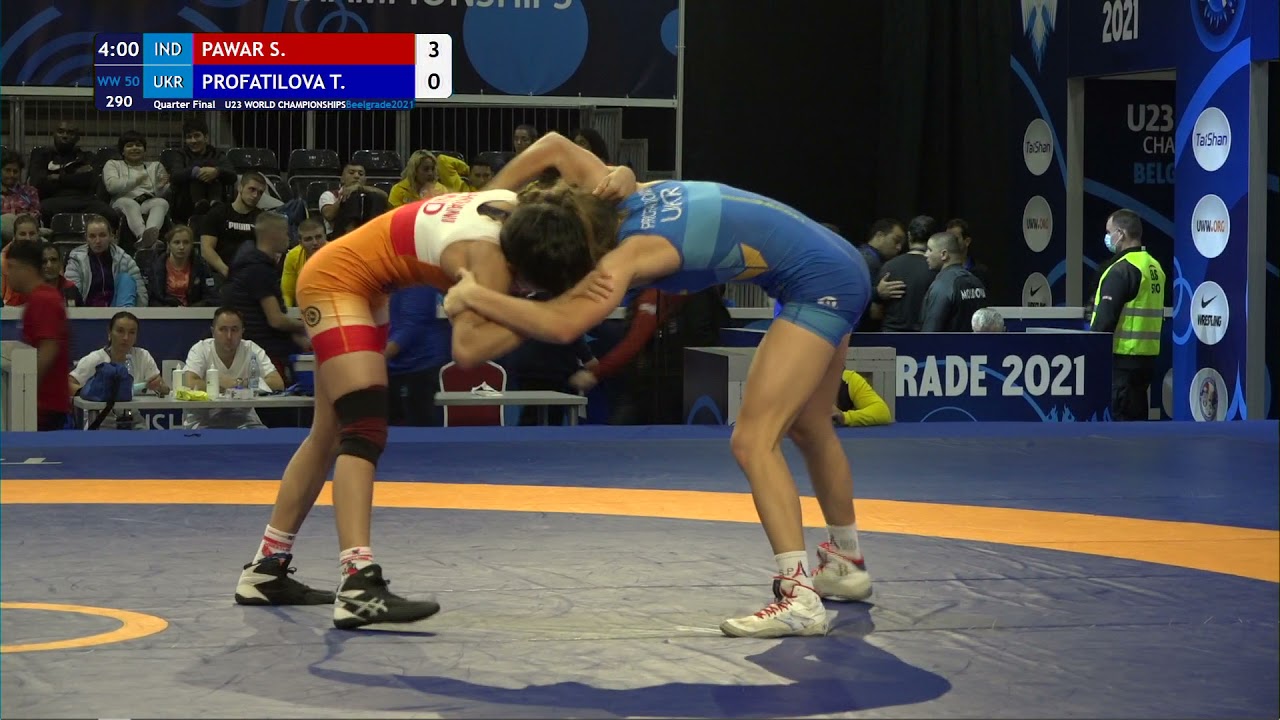 1/4 WW - 50 kg: S. PAWAR (IND) v. T. PROFATILOVA (UKR)