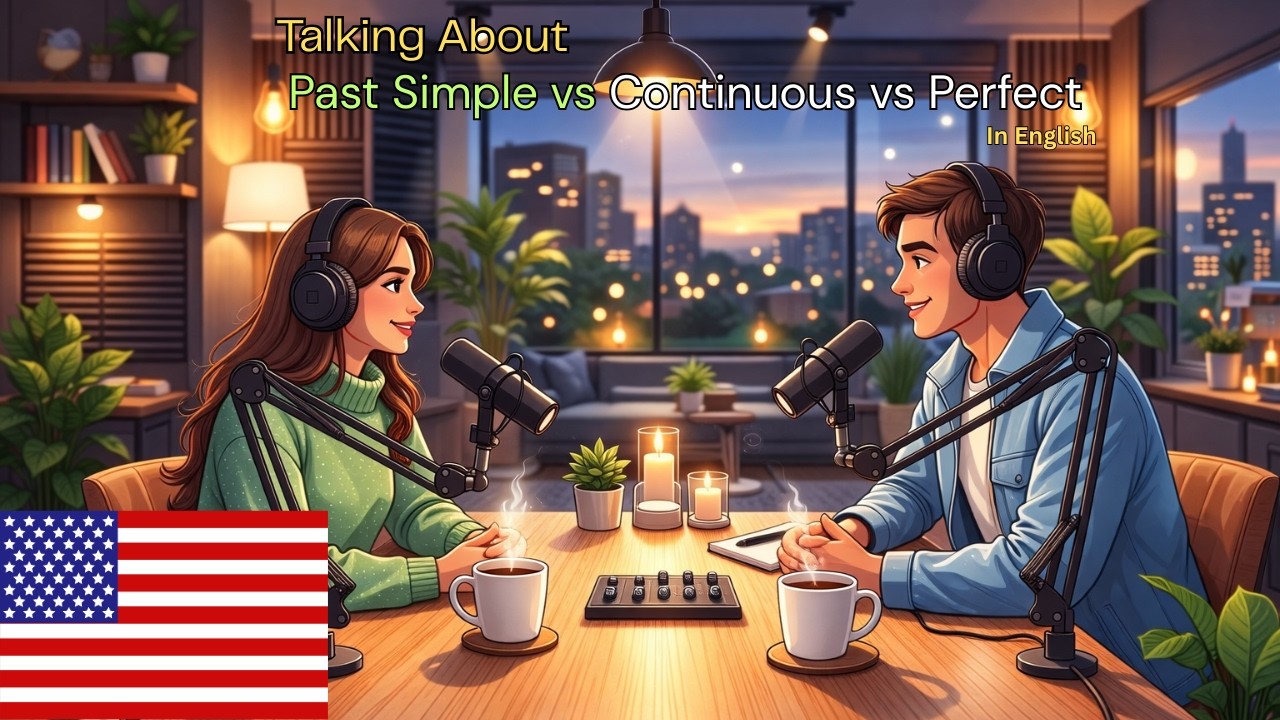 Learn How to Use Past Simple vs Continuous vs Perfect in Real English Conversations Podcast.
