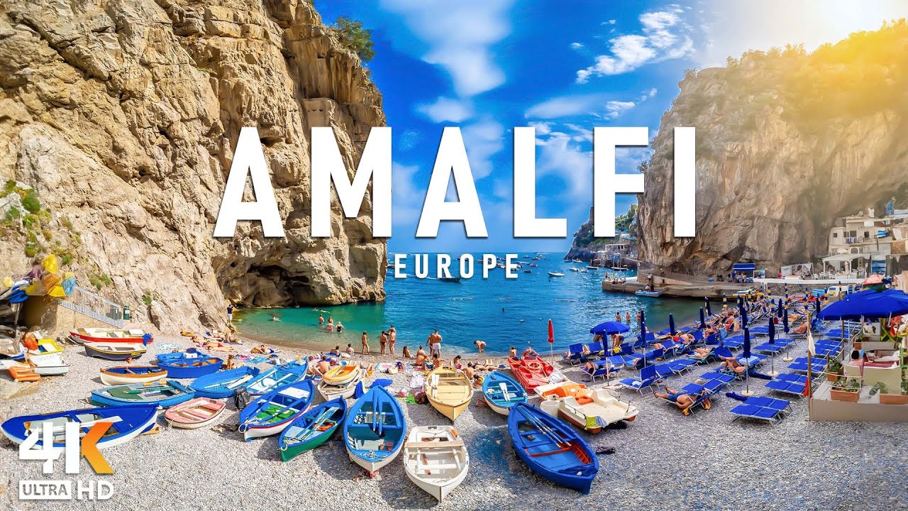 Amalfi 4K - Relaxing Music With Beautiful Natural Landscape - 4K Video UHD