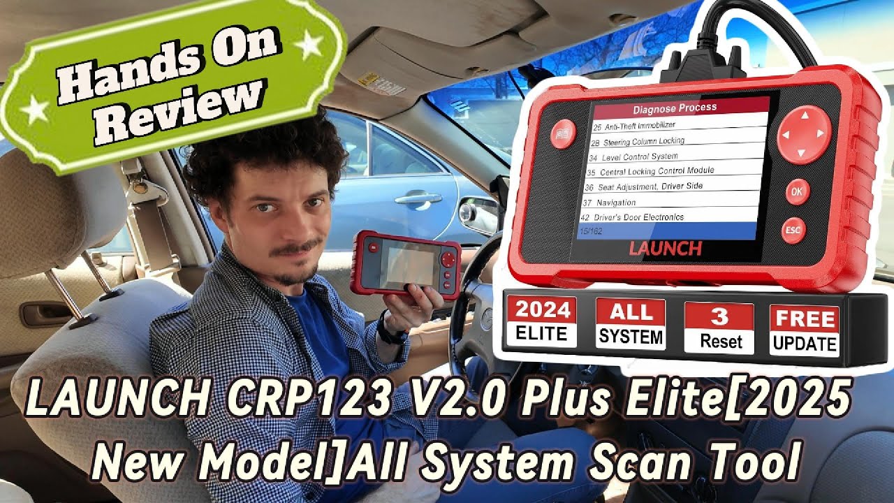 Демонстрация и обзор сканера Launch CRP123 OBD2!