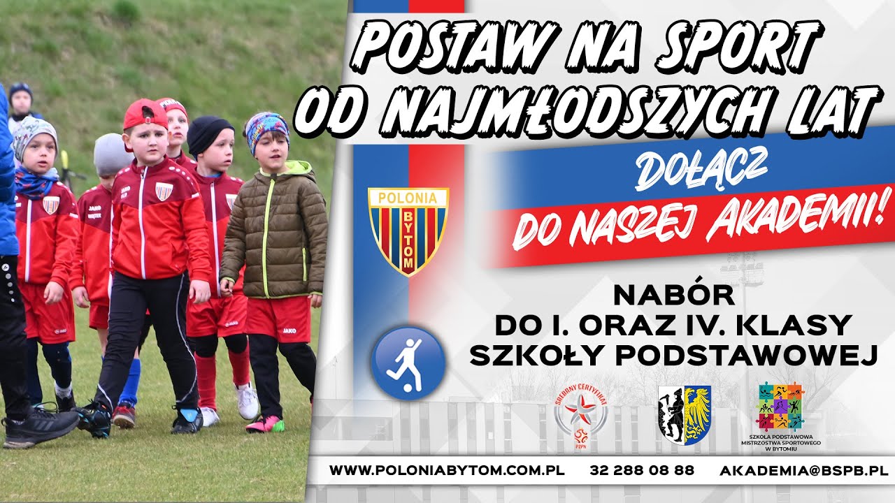 Nabory do klas sportowych SPMS w Bytomiu pod patronatem Polonii Bytom oficjalnie rozpoczęte!