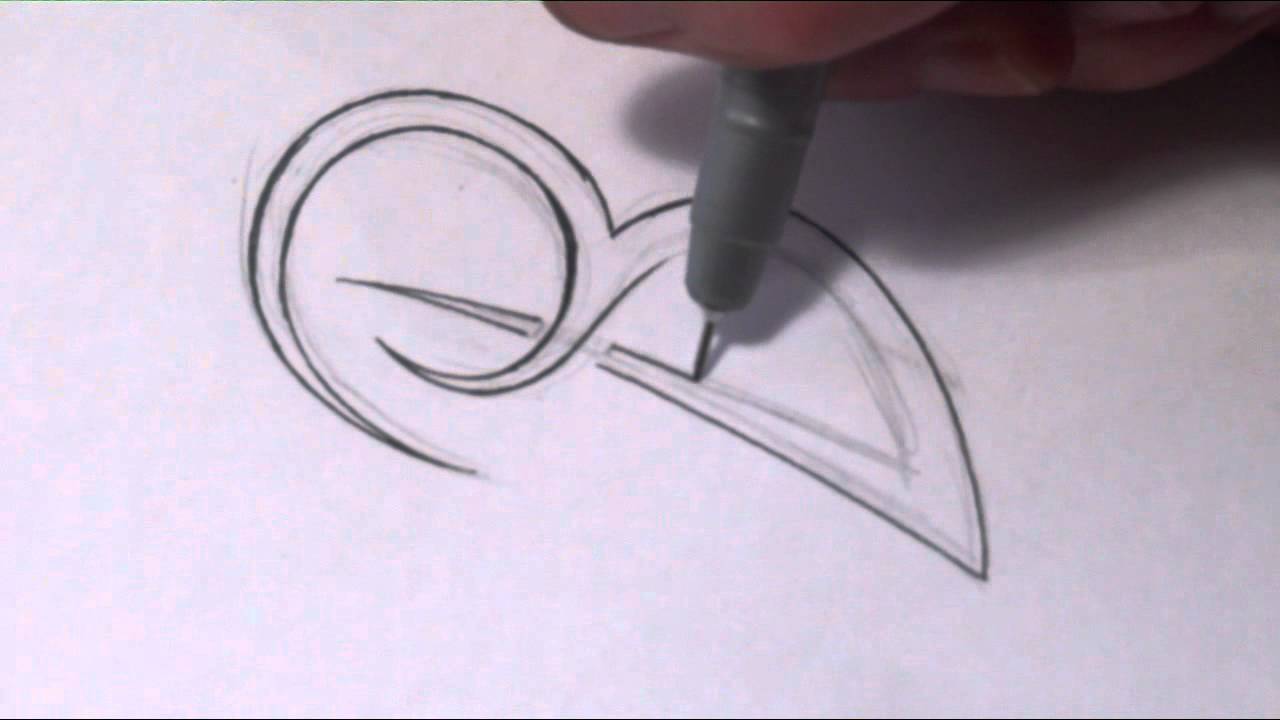 How To Draw a Simple Tribal Letter B