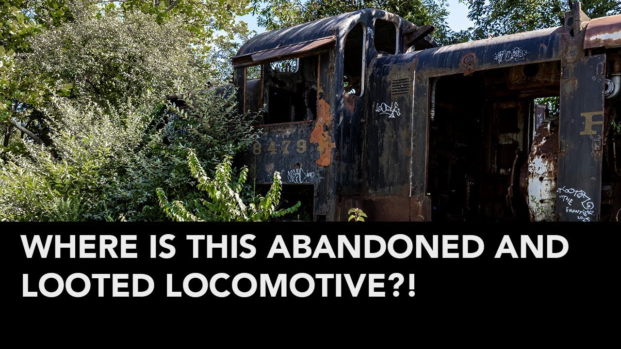 A dead  locomotive lost in the trees!
