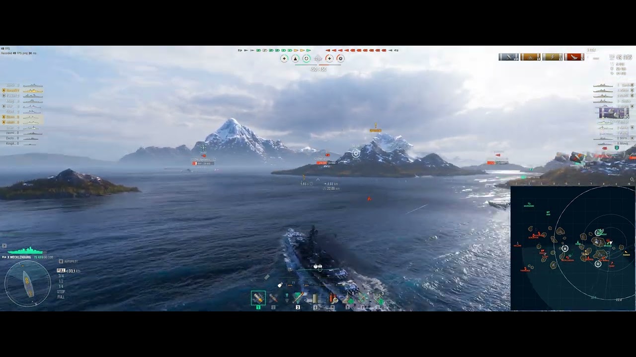 CARMA Tier X Mecklenburg - Carried again - World of Warships