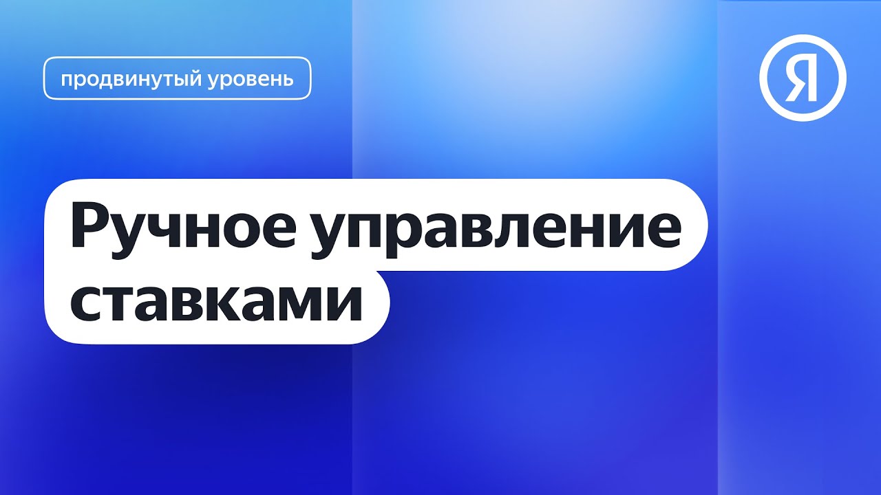 Ручное управление ставками I Яндекс про Директ 2.0