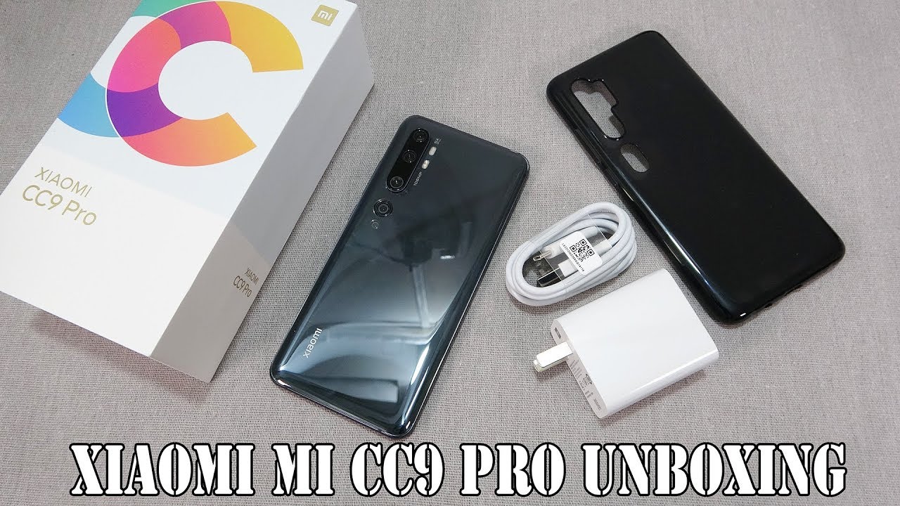 Xiaomi Mi CC9 Pro Midnight Black color unboxing | camera, fingerprint, face unlock tested