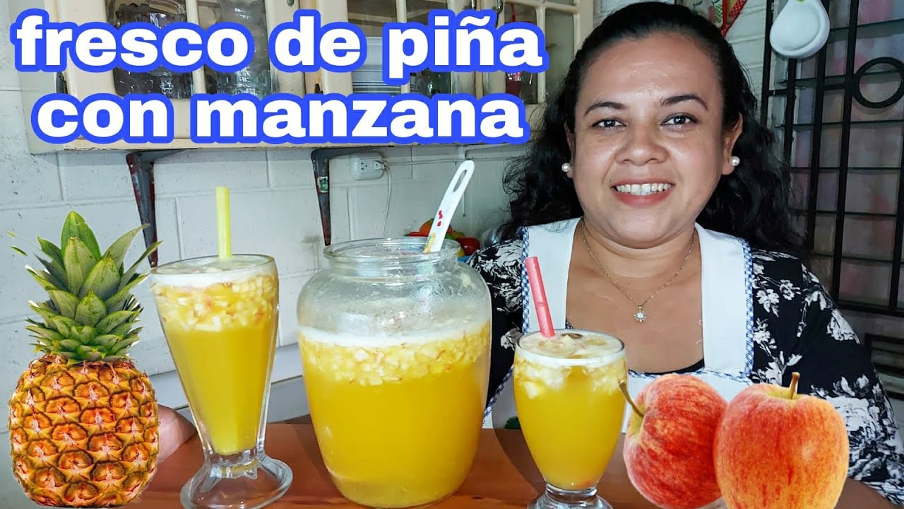 FRESCO DE PIÑA CON MANZANA