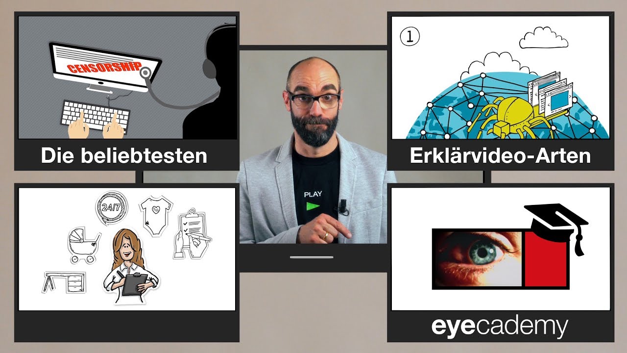 Die beliebtesten Erklärvideo-Arten 🎬 Wir erklären sie Dir (als Erklärvideo)!