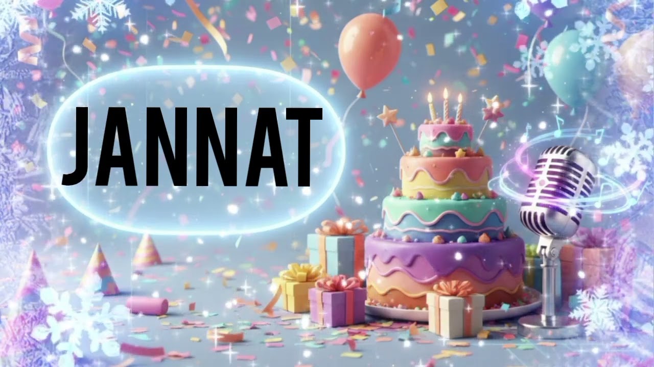 Jannat   Birthday Song  🎂| Happy Birthday Song For Kids