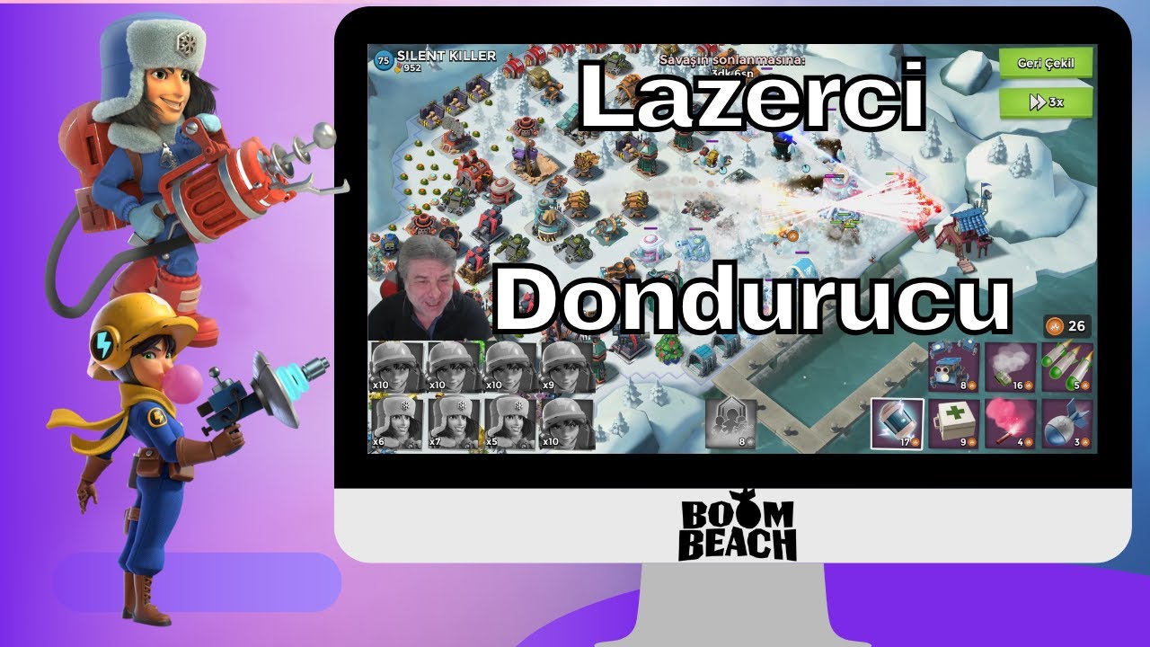 Dondurucu ve Lazerci Piyade İkilisi Boom Beach T&uuml;rk&ccedil;e