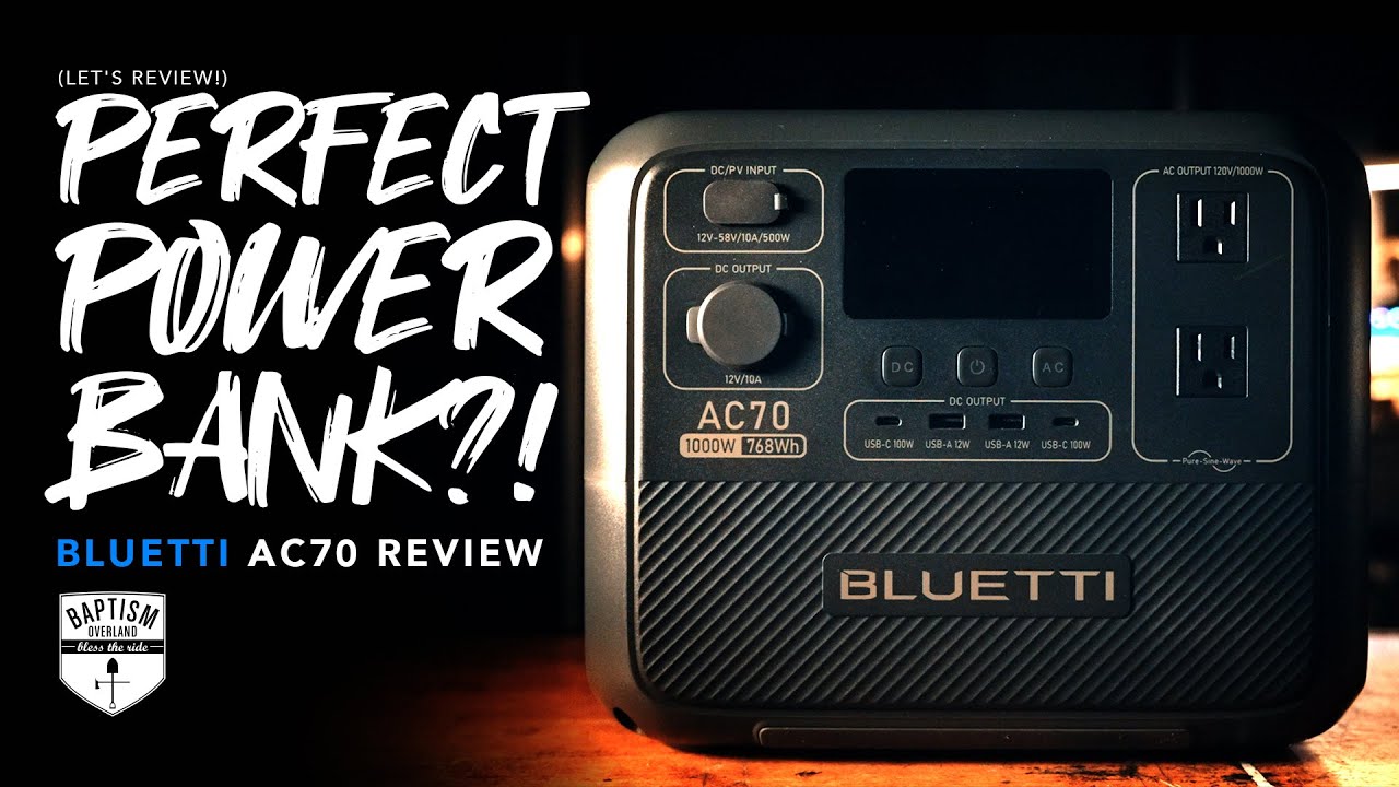 Great Capacity, PERFECT Size...The *NEW* Bluetti AC70 Powerbank