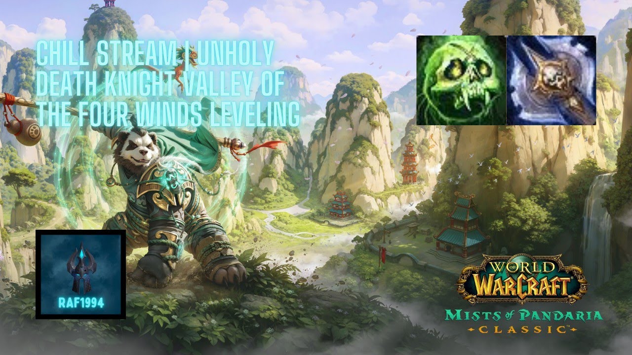 Chill Game Music And Ambience Stream | Human Unholy Death Knight Valley Of The Four Winds Levelling