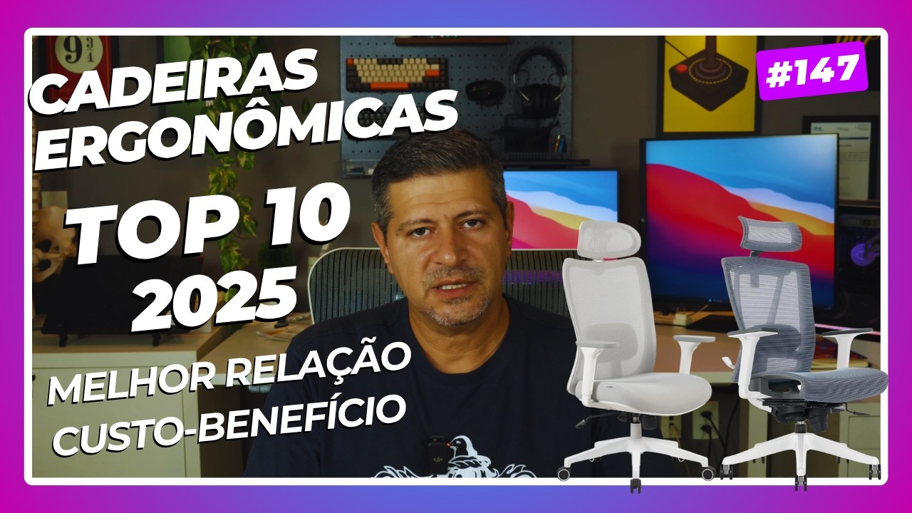 Top 10 Cadeiras ergonômicas para comprar em 2025 / 2026. Relação custo-benefício.