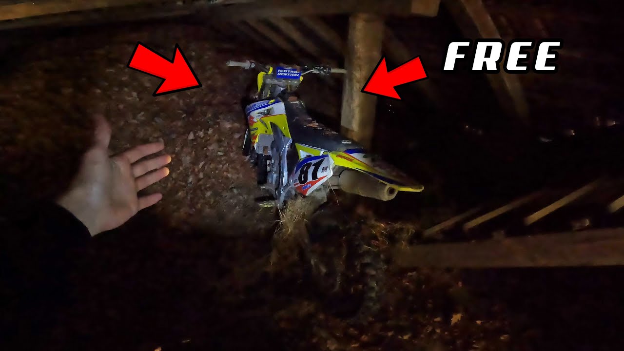 FOUND A FREE DIRT BIKE Barn Find! (Its Working!)