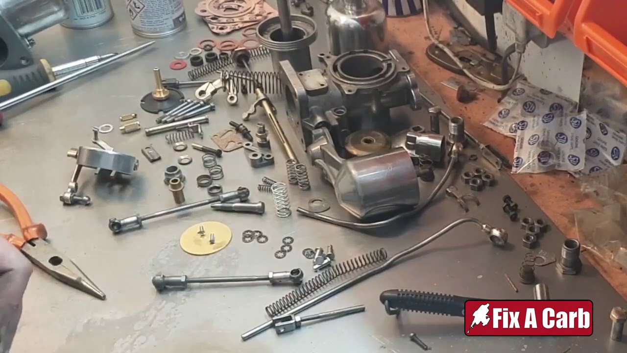 Full assembly process of Twin HD6 SU carbs from 1957 Daimler Conquest