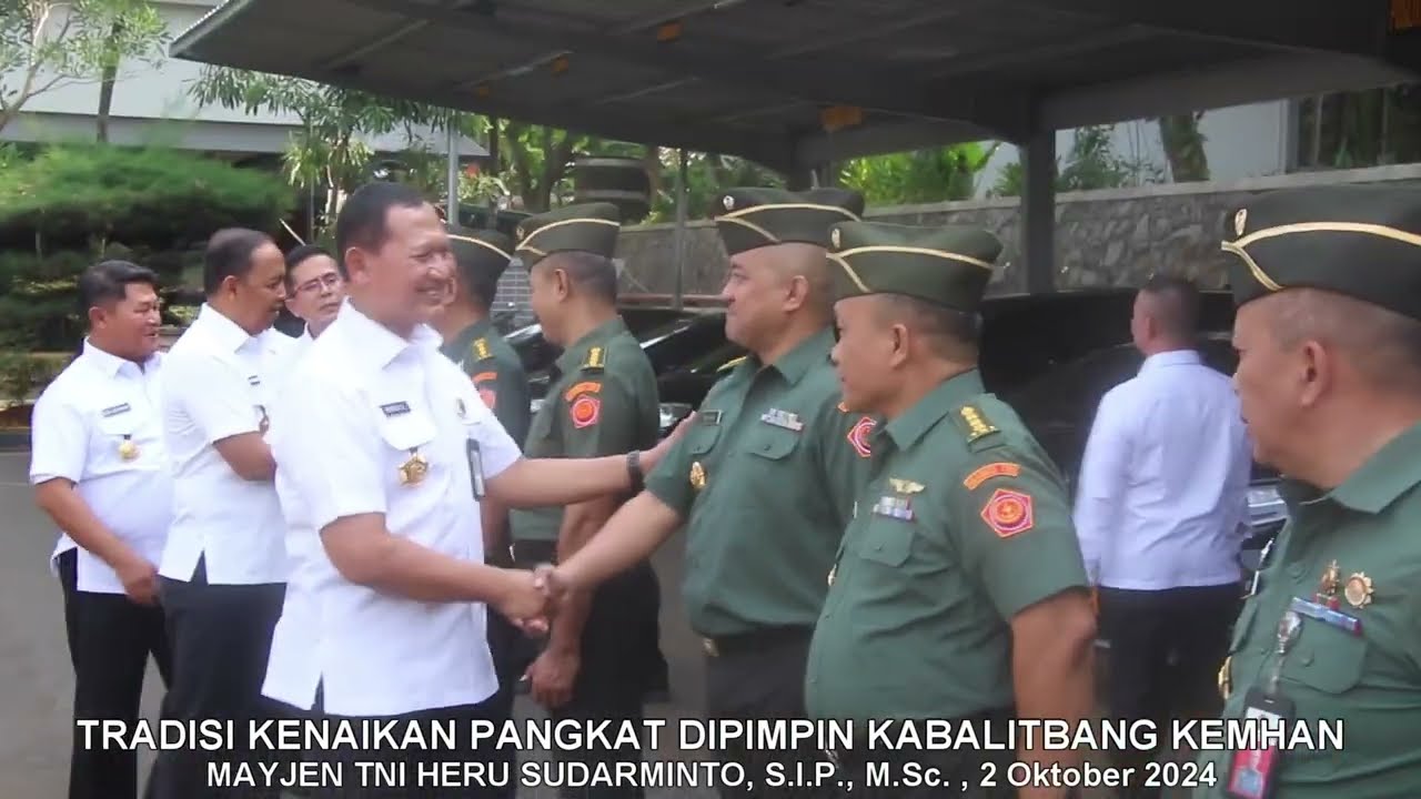 Tradisi Kenaikan Pangkat Balitbang Kemhan