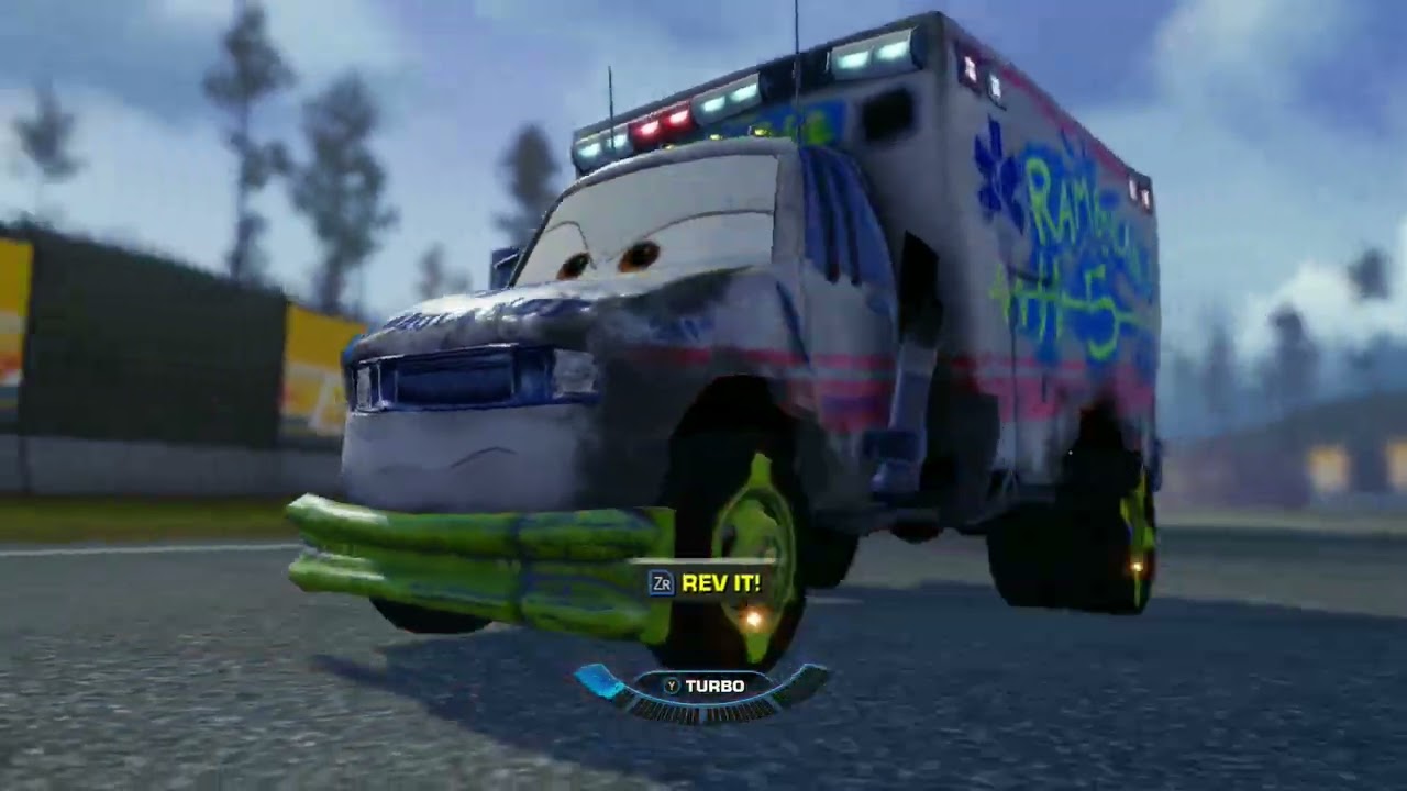 cars 3 driven to win - battle taces with dr damage