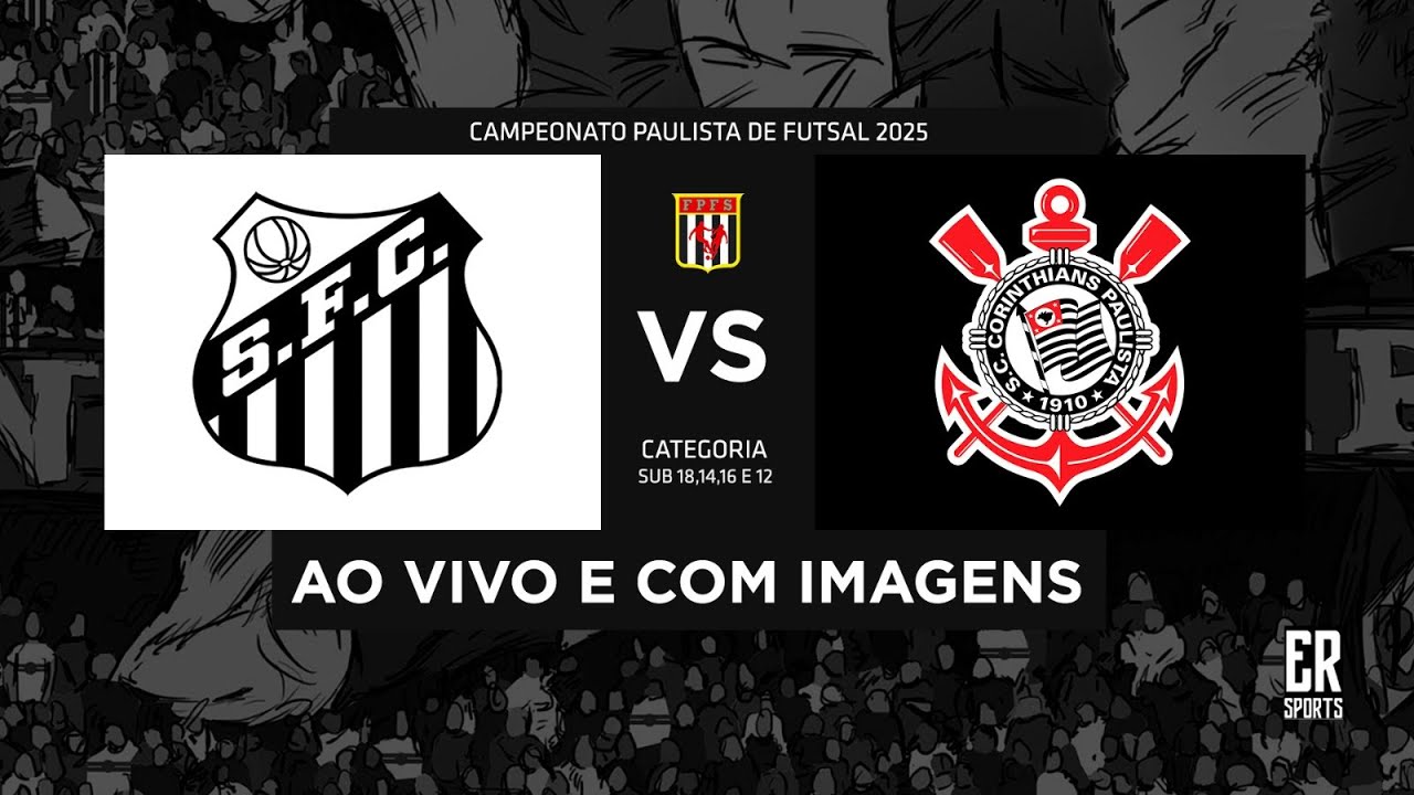 Santos x Corinthians - SUB 14 | 10/05/2025 | AO VIVO | Campeonato Paulista A1