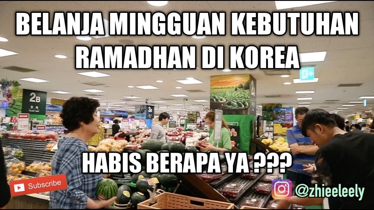 BELANJA MINGGUAN KEBUTUHAN PUASA RAMADHAN DI KOREA