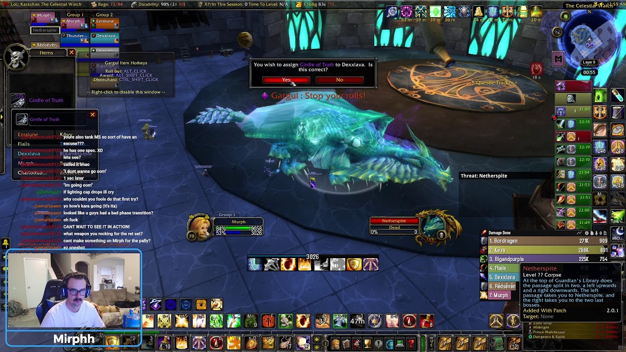 WoW TBC Anniversary - Guild Kara Alt Run - Prot Pal
