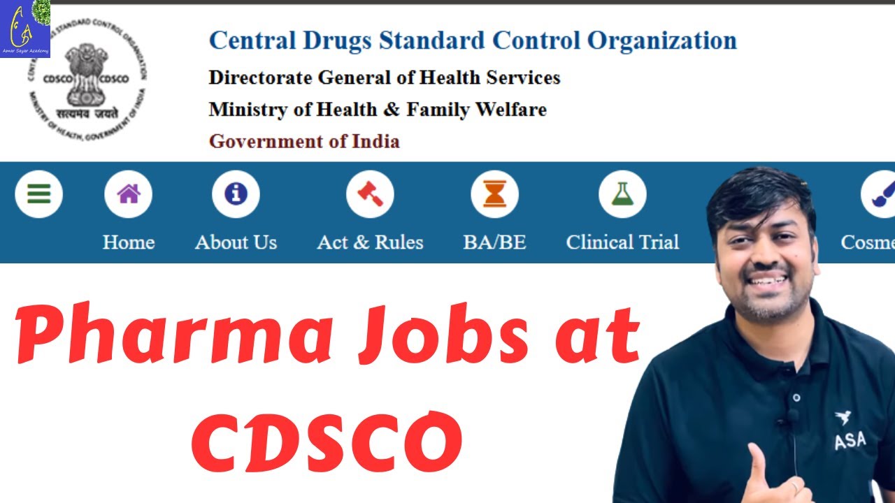 Pharma Jobs at CDSCO || Recruitment of Staff for National Tobacco Testing Laboratory  NTTL & TATA