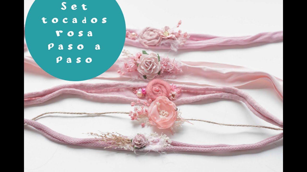 5 Tocados  props newborn paso a paso