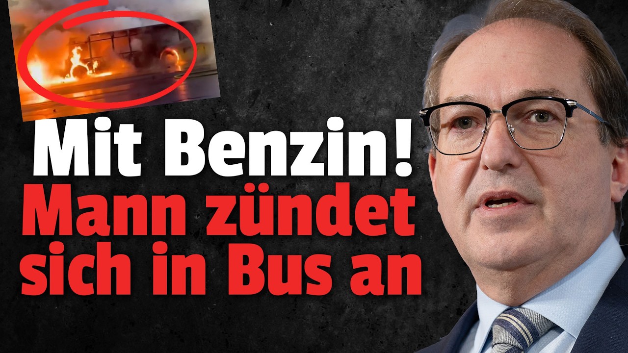 💥EILT: Mann zündet sich selbst in Bus an: Sechs TOTE