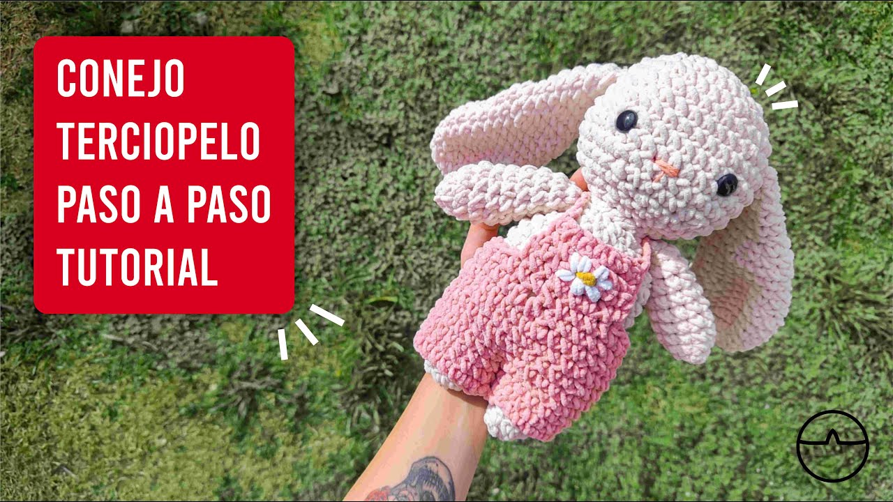 CONEJO DE TERCIOPELO // Amigurumi a Crochet - PASO A PASO desde 0 ((tutorial))