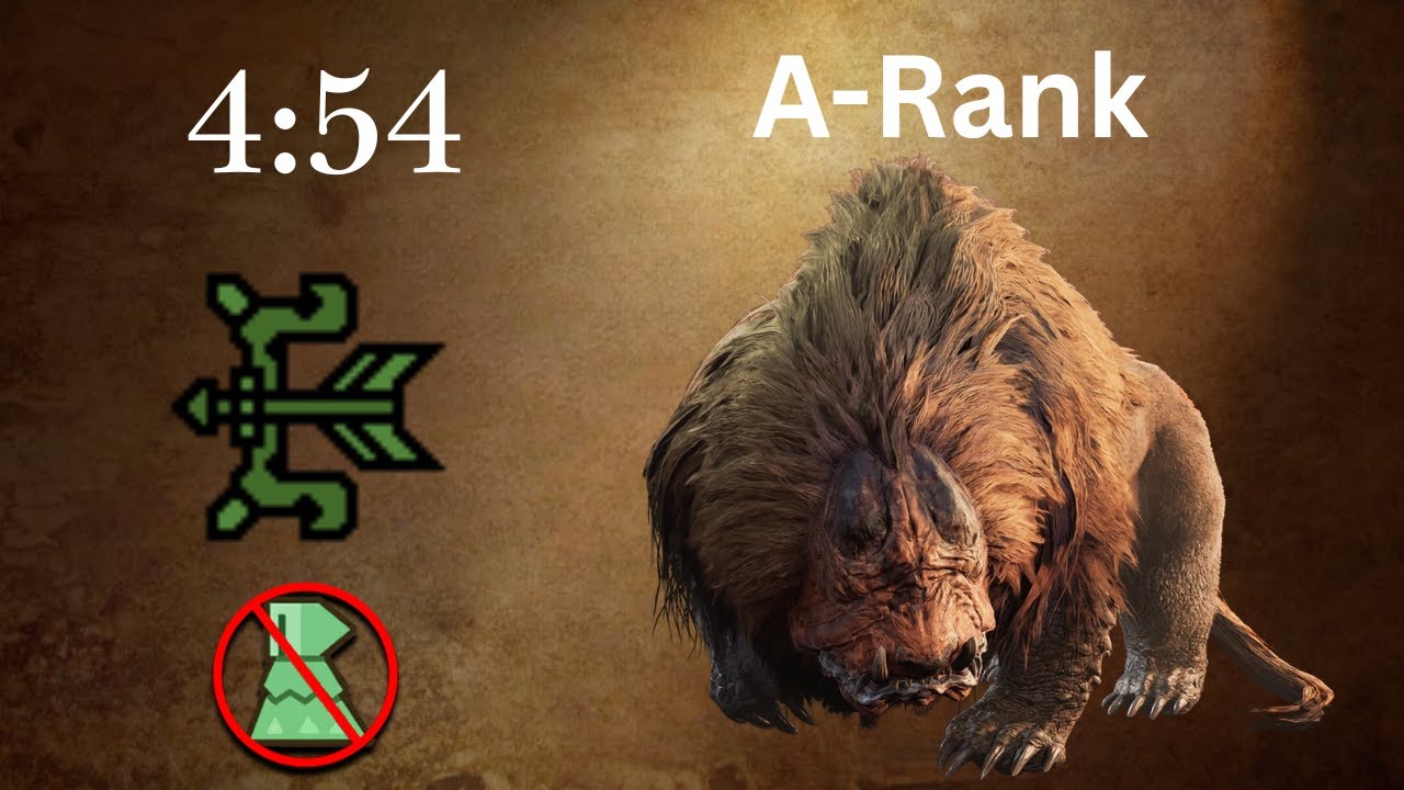 【MHWilds】Challenge Quest: Doshaguma of the Hollow Bow Solo A-Rank 4:54