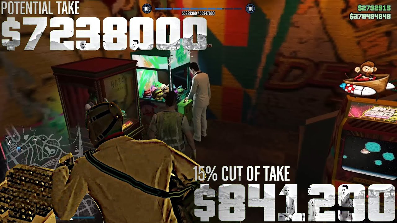 Friends Playing Casino heist at 2x Money Lot DIAMONDS GTA ONLINE