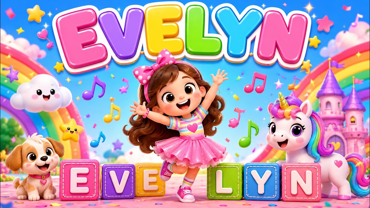 The Evelyn Song: Best in All the Land 🎵 Personalized Name Song for Kids | Sing-Along