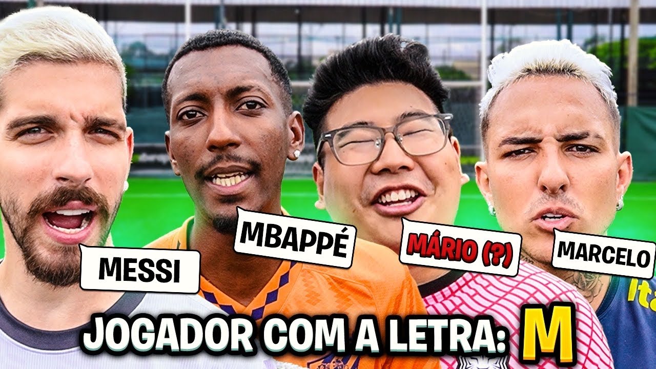 FALE 1 JOGADOR COM A LETRA PARA CHUTAR!! *ACERTOU, CHUTA*
