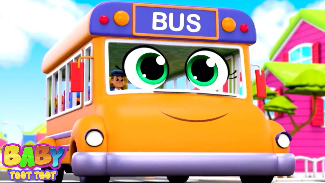 Wheels On The Bus, Street Vehicles & More Cartoon Videos for Babies