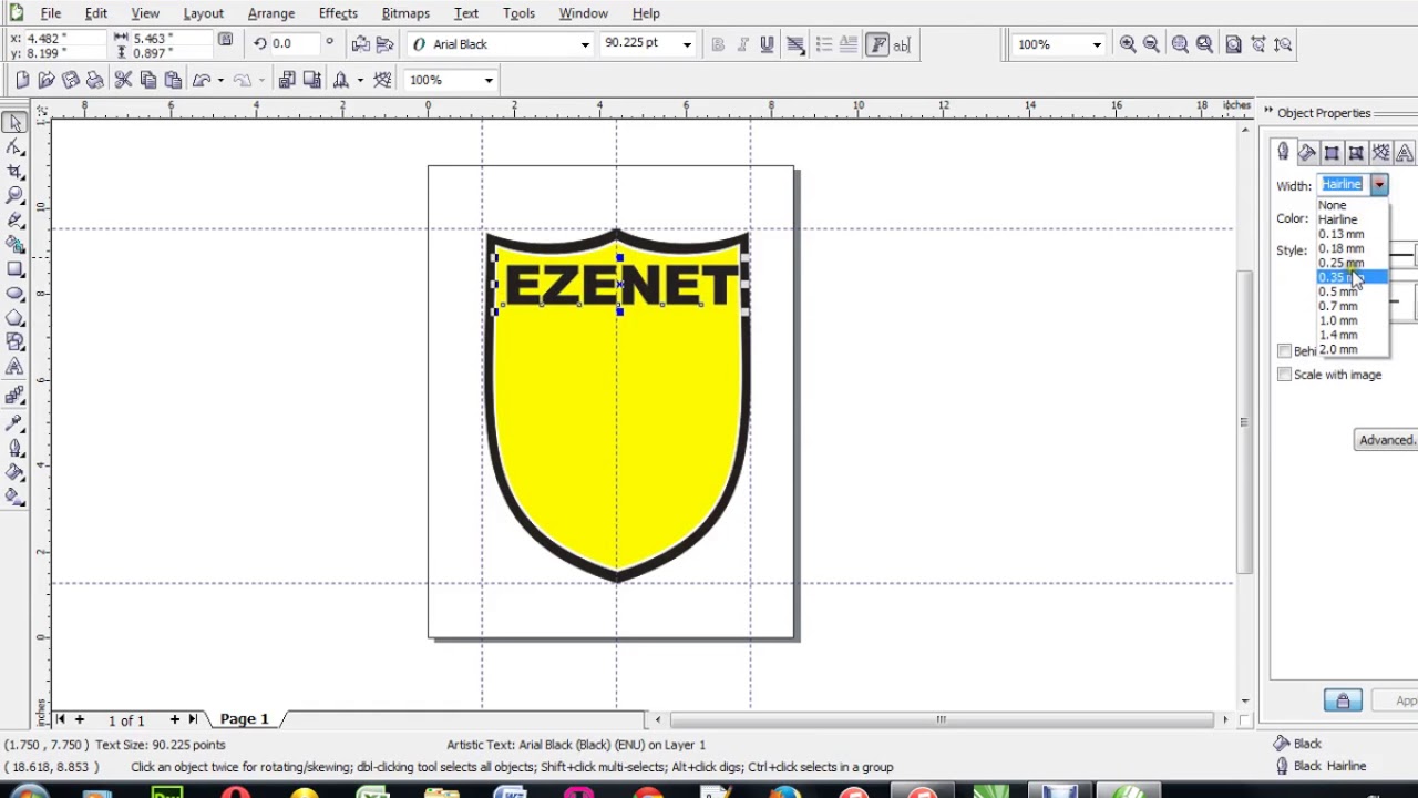 HOW TO DESIGN A SCHOOL LOGO - BADGE STYLE (CORELDRAW LOGO CREATION)