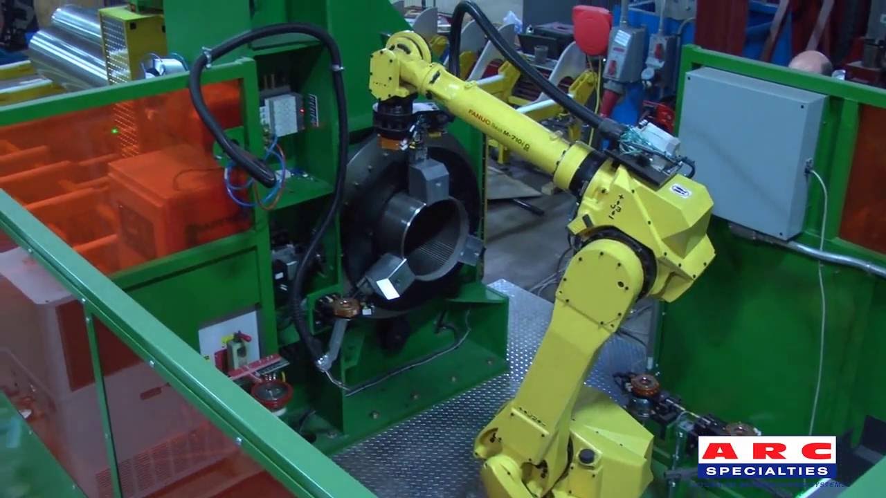 Robotic Sand Control Screen End Ring Welding & Shrink Fit Assembly System
